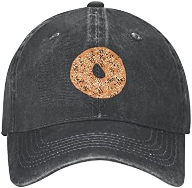 יוצי-הכל-בייגל-בייסבול-כובע, שטף כותנה נהג משאית כובעי בציר אבא כובע לגברים נשים שחור