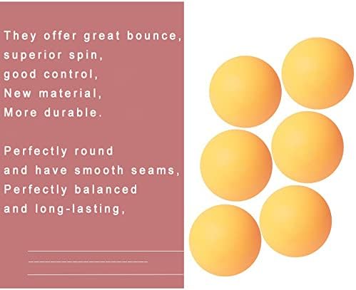 Zhenan 30-Pack 3 כוכבים 40+ חומר חדש פינג פונג כדורי פונג, כדורי טניס שולחן אימונים עמידים יותר ומתקדמים