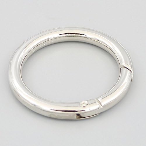 Bluemoona 10 PCS - 1.5 שער 38 ממ O טבעת עגול קרבינר קליפ הצמד קליפ אבזם קפירינג קפיץ