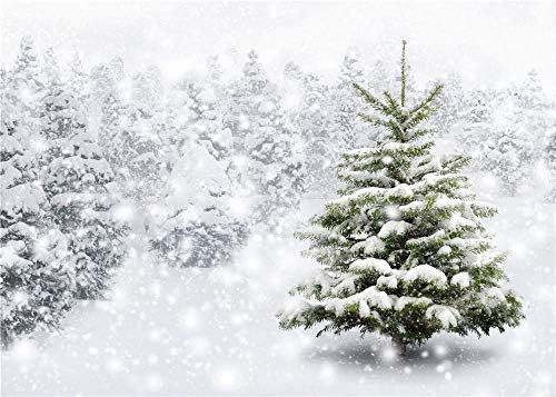 פאנגהוי חג המולד צילום תפאורות חג המולד לבן שלג עץ תמונה טבעי חורף אבזרי מסיבת קישוט ויניל רקע סטודיו בות 7 * 5 רגל