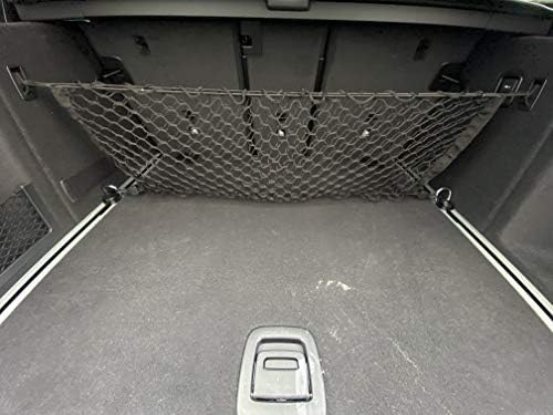 סגנון אחורי במושב אחורי בסגנון רכב אלסטי תא המטען רשת מטען לאביזרי BMW X3 2017-2023 - מארגני תא מטען פרימיום ואחסון - רשת מזוודות לקרוסאובר