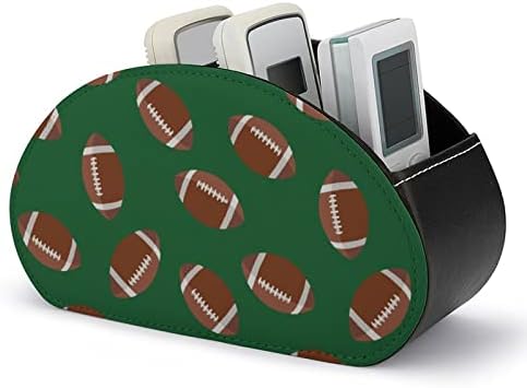 רוגבי אמריקאי כדורגל עור PU מחזיקי שולטים מרחוק של שולחן כתיבה מארגן שולחן אופנה עם 5 תא עם 5 תא
