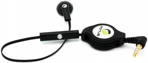פונוס שחור נשלף 3.5 ממ מונו מונו אוזניות דיבוריות אוזניות יחיד אוזניות עם מיקרופון לשפר את סמסונג טרנסונג טרנספורמציה Ultra, Boost Mobile