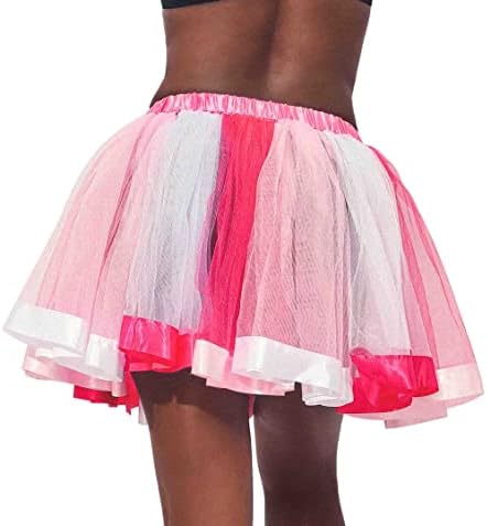 חצאית טוטו טוטו של נשים ניקרות של נשים חצאיות טוטו שכבות סרט חצאית ריקוד אלסטית תלבושת טוטו תלבושות לנשים ונערות