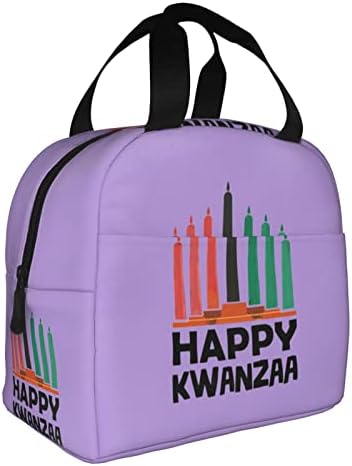 SWPWAB Happy Kwanzaa ניידת ניידת ניידת מעובה תיק בנטו מבודד לגברים ונשים כאחד