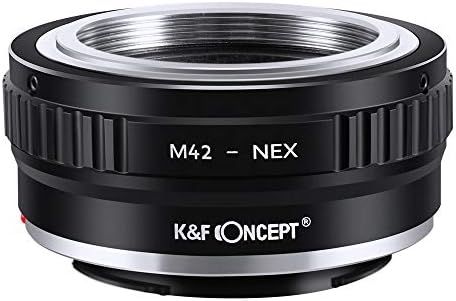 עדשת קונספט K&F מתאם הרכבה תואמת לעדשת M42 ל- Nex e-mount מצלמה תואמת ל- Sony Alpha Nex-7 Nex-6 Nex-5n Nex-5 Nex-C3 Nex-3
