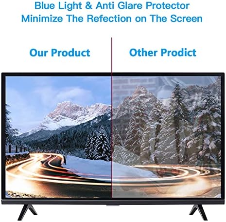 מגן מסך טלוויזיה בגודל 32-75 אינץ 'מגן על חיות מחמד חלבית אנטי סנוור אנטי אור סינון מסך מסך כחול הגן על עיניך לקבל