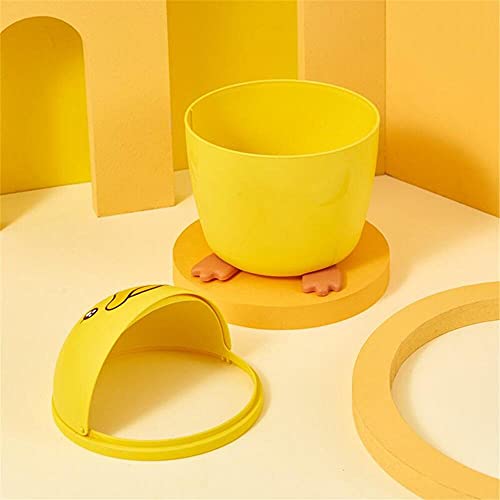 השיש אשפה יכול חמוד צהוב ברווז שולחן העבודה פח אשפה שולחן פח אשפה יכול מיני אשפה פחיות לחדר שינה סלון חדר אמבטיה קטן פח עם מכסה