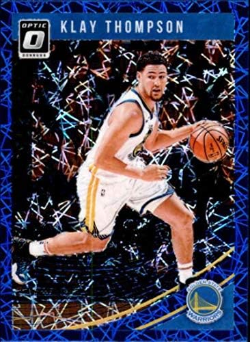 2018-19 Donruss Optic Blue Velocity 12 Klay Thompson Golden State Warriors כרטיס מסחר בכדורסל NBA