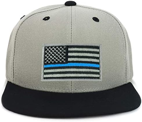 קו הצבא של הנוער הקו הכחול הדק של הילד הכחול האמריקני טלאי דגל שטוח שטר סנאפבק כובע בייסבול 2 טון