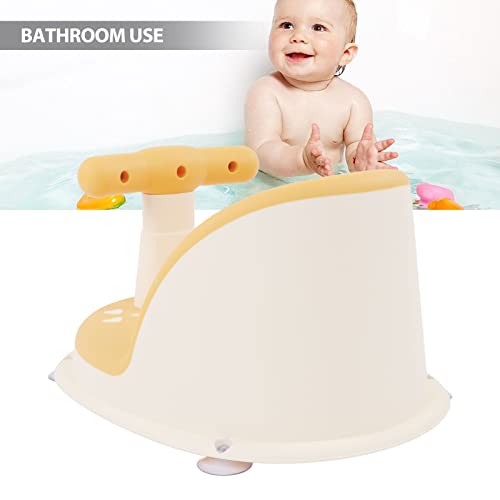 כיסא מקלחת לתינוק מתקפל עם ידית רכה ניתנת לניתוק, כיסא מקלחת לתינוק עם כוס יניקה ללא החלקה, שרפרף אמבטיה ללא החלקה לנסיעות, חופשה, חדרי