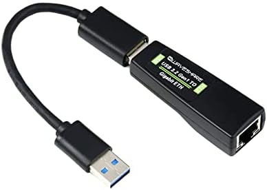 ממיר USB 3.2 GEN1 ל- Gigabit Ethernet, RJ45 Gigabit Ethernet 10/100/1000Mbps סטנדרט רשת, ללא מנהל התקן, תקע ומשחק, תומך ב- Win7/8.1/10,