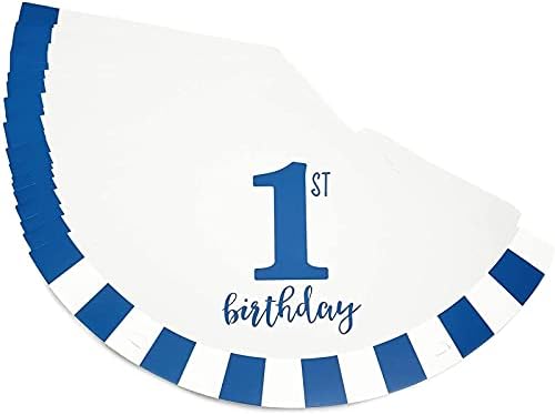 קישוטי יום הולדת למסיבת יום הולדת 1 כובעי קונוס כחול