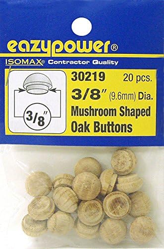 Eazypower 30219 3/8 כפתורים בצורת פטריות אלון