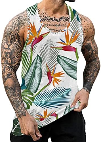 חולצות T רכות של Xiloccer לגברים חולצות אימון גברים גרפיים סווטשירט אימון מיכלי יבול הוואי חולצה גופית ללא שרוולים