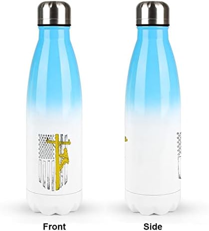 בקבוק מים אל חלד אמריקאי עם בקבוק ספורט מבודד מכסה למכסה לטיול פיקניק 17 גרם