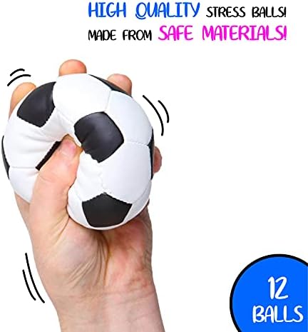 כדורי לחץ ספורט כדורגל אריזה בתפזורת של 12 כדורי סחיטת הכדורגל של הכדורגל 2 כדורי הכדורגל