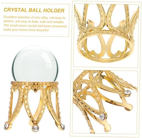 Holibanna 2 pcs כדורי קריסטל בסיס תכשיטים מחזיק תכשיטים מעמד מחזיק תמונות קליפ מעמד קישוט עמדת עמד