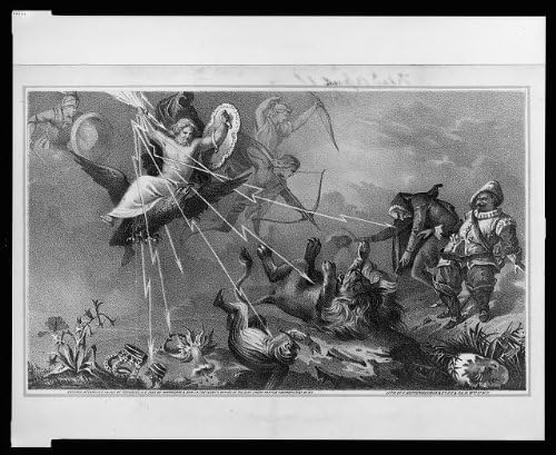צילום היסטורי: יופיטר, רעמים, ג1868, פרדריק הפנהיימר, ברק, יורדים לכדור הארץ