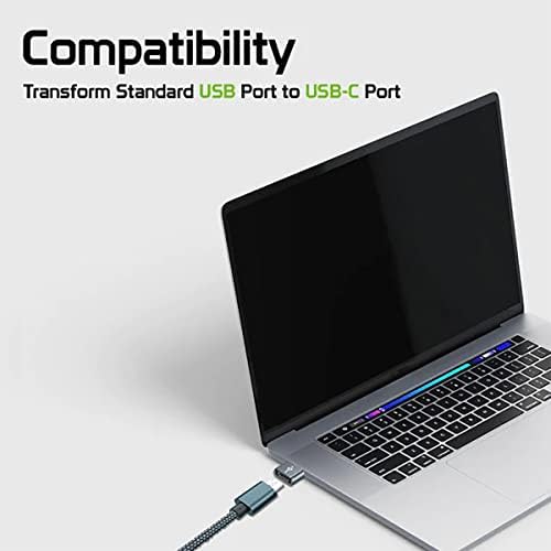 USB-C נקבה ל- USB מתאם מהיר זכר התואם ל- Sony Xperia XA1 Ultra למטען, סנכרון, מכשירי OTG כמו מקלדת, עכבר, רוכסן, GamePad, PD