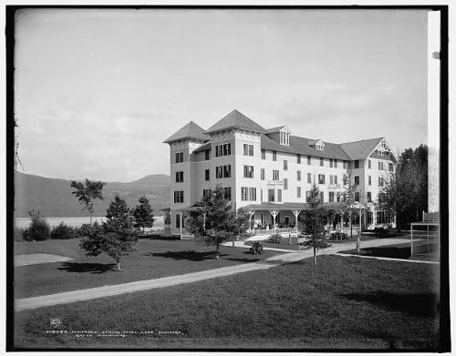 תמונות אינסופיות צילום: מלון מאונטיין ספרינג, אתרי נופש,פונדק, אגם דנמור, הרים ירוקים, סולסברי,וי. טי,1900