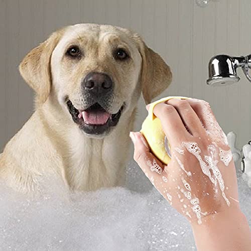 כלב אמבט עיסוי מברשת חתול 2 ב 1 רך סיליקון מברשת לחיות מחמד טיפוח שמפו מתקן סירוק לשטוף מקלחת ליהנות כיף עבור ארוך קצר שיער יומי ניקוי