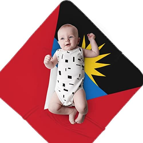 דגל של שמיכה לתינוקות אנטיגואה וברבודה מקבלת שמיכה לעטיפת כיסוי חוט של יילוד תינוקות
