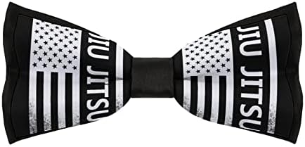 אמריקאי דגל ג 'יו ג' יטסו מצחיק עניבה מראש קשור פורמליות עניבת פרפר מתכוונן עניבת פרפר מודפס עבור גברים