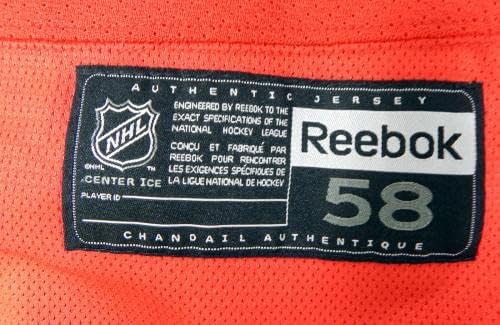 משחק ריינג'רס בניו יורק השתמשו באדום תרגול ג'רזי ריבוק NHL 58 DP29923 - משחק גופיות NHL משומשות