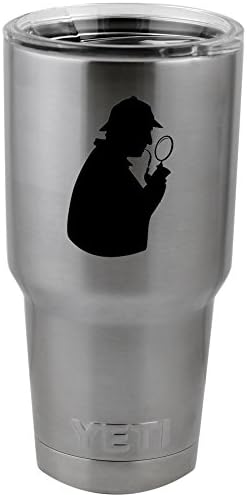 אני אוהב את שרלוק הולמס צללית מדבקה ויניל מדבקה עבור יטי ספל כוס תרמוס זכוכית חצי ליטר