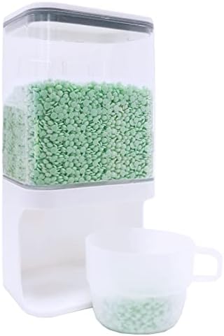 מתקן חומר ניקוי כביסה, מתקן סבון כביסה רכוב על קיר מיכל חרוזי מגבר לריח לאחסון כביסה לאחסון כביסה סבון סבון חומר ניקוי מחזיק אורז מתקן