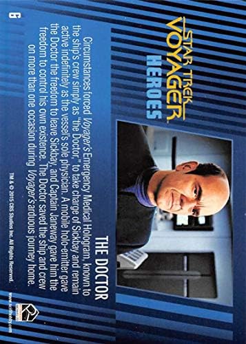 2015 Rittenhouse Trek Trek Voyager Heroes and Villains Nonsport כרטיס מסחר מס '6 הרופא