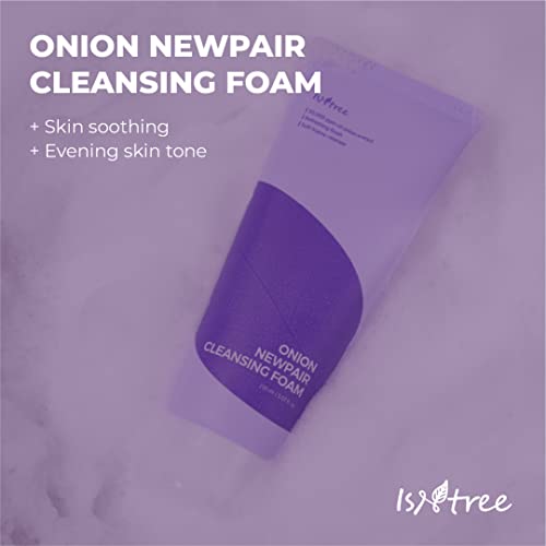Isntree Onione NewPair ניקוי קצף קצף ניקוי של לחות גבוהות למקומות טיפול שנותרו על ידי יובש נקבוביות מרקם עור לא אחיד