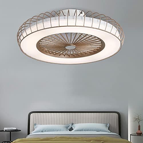DLSIXIEI אורות עיצוב חדר שינה אמריקאים אורות LED 72W לסלון פרופיל נמוך מאוורר תקרה מנורת מנורת מסעדת אוכל חדר אוכל מאווררי תקרה חשמלית