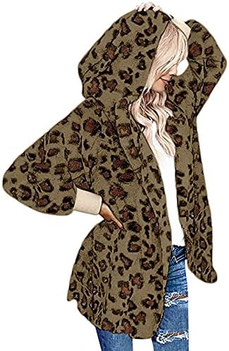 ז'קט בטיחות, מעיל שרוול ארוך נשים קפוצ'ונים חורפיים של קפוצ'ון קפוצ'ונים מודפס