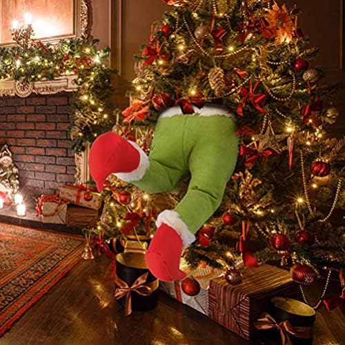 Besportble 2 pcs חג המולד רגלי שדון ממולאות קישוטי עץ תקועים קישוטי מסיבת חג חג המולד לעץ חג המולד עץ עץ עץ עיצוב זרי עיצוב
