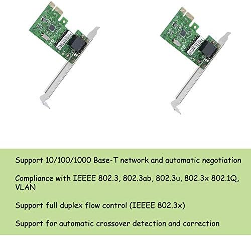 Koobook 1pcs Gigabit Ethernet Lan PCI-E Exrpess Card Card Controler Controler מתאם 10/100/1000 מ '
