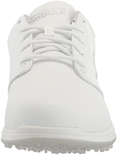 Skechers's Go Go Elite 5 Arch Fit נעליים גולף אטום למים, לבן/כסף, 9
