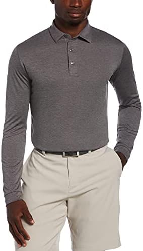 חולצת פולו של גולף גולף של שרוול ארוך של גברים.
