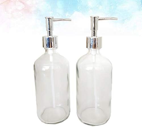 בקבוקי מתקן משאבות Doitool, 3 יחידות 500 מל סבון נוזל סבון נוזל זכוכית ריק משאבת קרם קרם בקבוקי טואלט ניידים בקבוקי שטיפת ידיים פשוטים