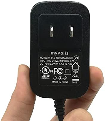 MyVolts 5V מתאם אספקת חשמל תואם/החלפה לסערה ipath 70 SIP VoIP ip טלפון - ארהב תקע